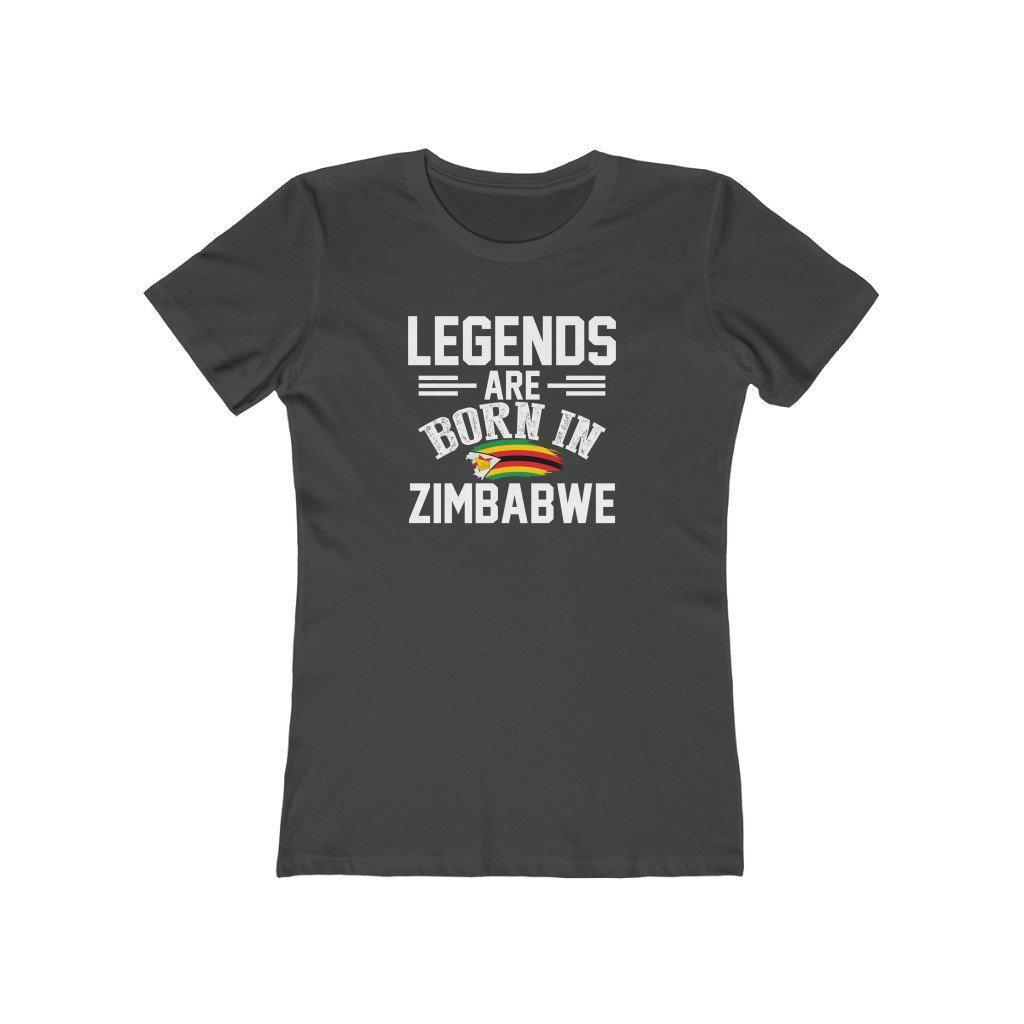 Legends are Born in Zimbabwe | Women's Fitted T-Shirt