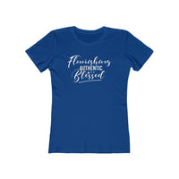 Flourishing, Authentic, Blessed | Women's Fitted T-Shirt