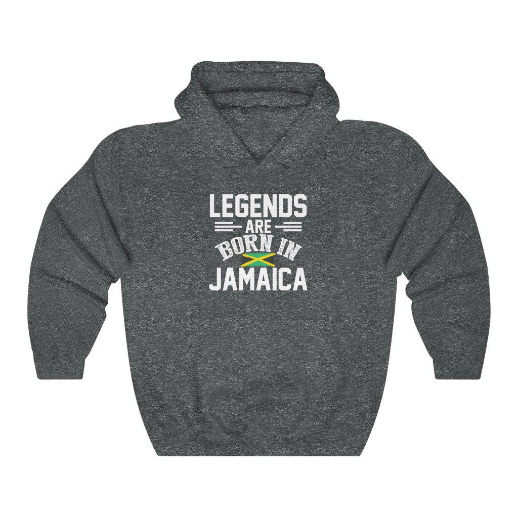 Legends are Born in Jamaica | Unisex Hooded Sweatshirt | Hoodie