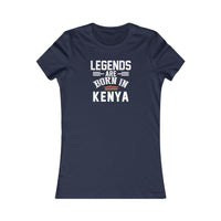 Legends are Born in Kenya | Women's Fitted T-Shirt