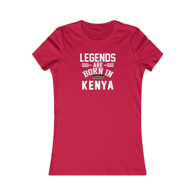 Legends are Born in Kenya | Women's Fitted T-Shirt