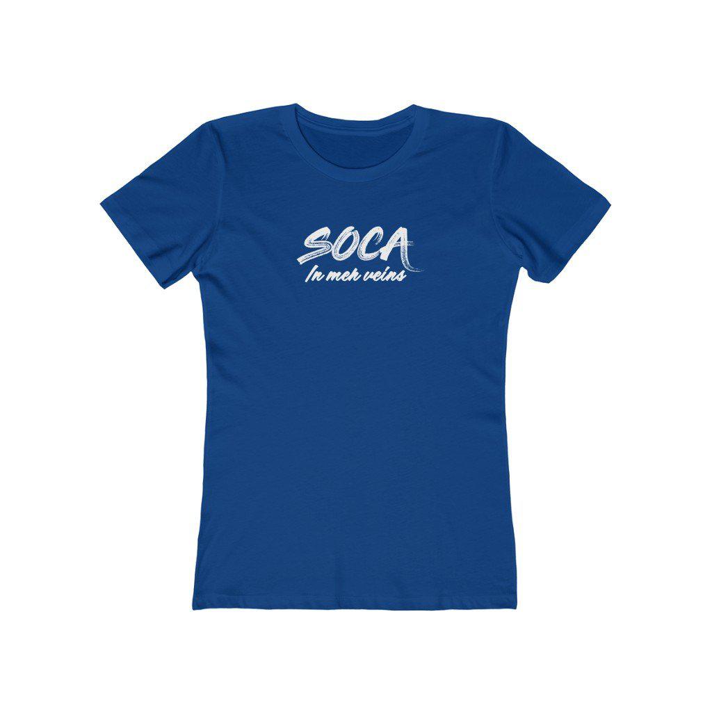 Soca in Meh Veins | Women's Fitted Soca T-Shirt