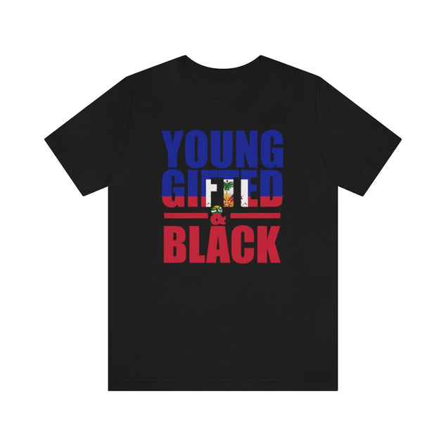 Young, Gifted & Black Haiti Flag Unisex T-Shirt